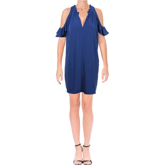 Rachel Roy Robe Droite Elizabeth pour Femmes, Bleue, Très Petite