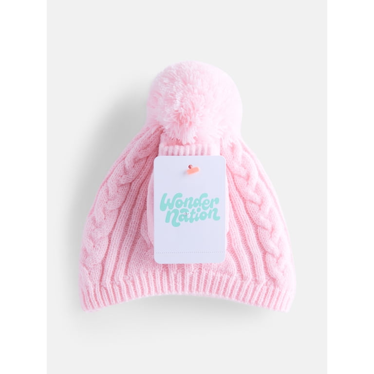 Wonder Nation Pom Pom Beanie and Mittens Set photo 2
