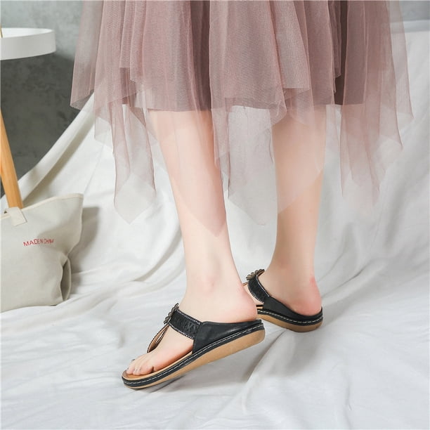 Sandalias antideslizantes Chanclas planas de moda hueca con flores de diamantes de imitación Wmkox8yii hj789