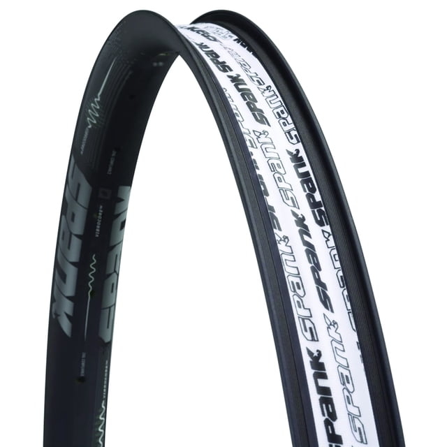 Spank Rim Vibrocore (Black, 27.5" Disc) Clincher Rim, Optimized for Gravel, ASTM-5, Free Ride DH and All Mountain use,Lateral Stiffness and Predictable handling
