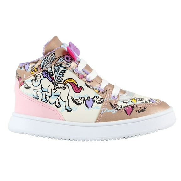 Tenis Niña Bota Unicornion Disofy Pegaso Bebe Velcro Talla 14 cm Kuali Shoes