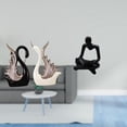 thumbnail image 2 of Escultura De Cerámica Con Forma De Cisne Y Estatua De Pensador Abstracto Creativo Para La Sala De Estar, Estantería, Colección De Decoración De Chimenea De Aniversario, 2 of 8