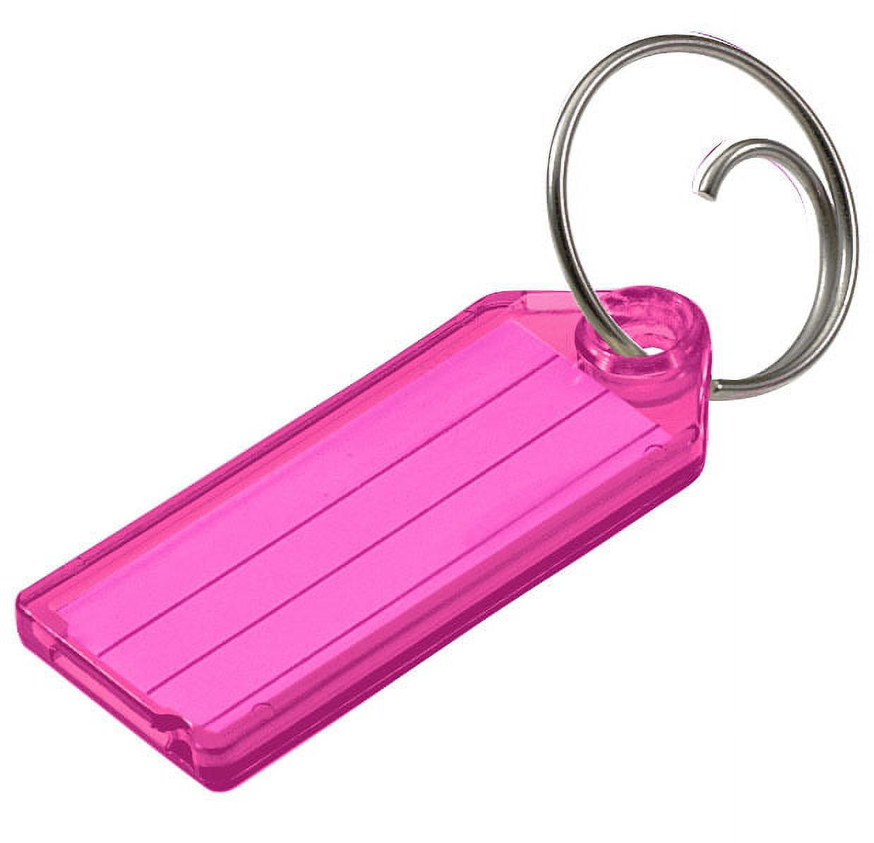 Lucky Line 12300-68 Magenta Key Tag with Tang Ring 100/box