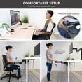 thumbnail image 4 of Mount-It! Full Motion Under Desk Keyboard Tray with Soft Gel Mouse Pad, Ergonomic, 4 of 10