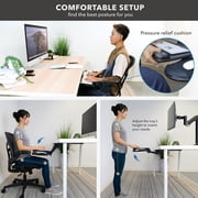 Mount-It! Full Motion Under Desk Keyboard Tray with Soft Gel Mouse Pad, Ergonomic