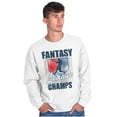thumbnail image 3 of Fantasy League Champs Sport Ball Game Men's Big & Tall Crewneck Sweatshirt Brisco Brands 2X, 3 of 5