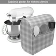 thumbnail image 2 of Neutral Color Stand Mixer Cover, Futuristic Modern Style Pattern with Circular and Wave Ornaments, Kitchen Appliance Organizer Bag Cover with Pockets, 5 Quarts, Taupe Grey Pale Grey, by Ambesonne, 2 of 4