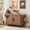 35" Walnut, variant on Modern Wooden Cat Litter Box Enclosure with Double Doors, Hidden Cat Washroom Furniture Side Table, Odor Control & Ventilation, Fits Most XL Litter Boxes, Green