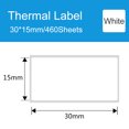 thumbnail image 2 of Papel de etiqueta Etiqueta térmica Autoadhesivo Rollo de papel imprimible Impermeable A prueba de ac Eccomum Rectángulo / 30x15mm, 2 of 7