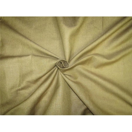 100% Silk linen fabric khaki color 54" wide