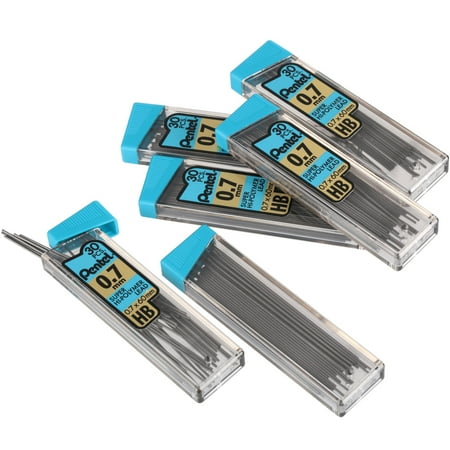 - Pentel Super Hi-Polymer Lead Refills, 0.7mm #2, 180 Pieces of Lead