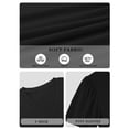 thumbnail image 4 of MOYIKO Women Summer Top V Neck Basic T Shirts Short Puff Sleeve Tee Casual Loose Everyday Wear Black T-Shirt Clothes Size L, 4 of 7