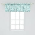 thumbnail image 2 of Floral Window Valance, Blossoming Eucalyptus Leaves in Monochrome Style Garden Art, Curtain Valance for Kitchen Bedroom Decor with Rod Pocket, 54" X 18", Cadet Blue Cadet Blue, by Ambesonne, 2 of 2