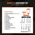 thumbnail image 4 of KFFKFF Drill Press Mortising Attachment, Quadrilateral Hole Chisel Kit with 4 Drill Models, Woodworking Bench Drill Positioning Set with 5 Bushings, Suitable for Mortising Tenoning Drilling Equipment, 4 of 9