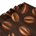 thumbnail image 5 of XMXT Waterproof Shower Curtain Liner with Iron Hooks, 3D Coffee Bean Print Shower Curtains for Bathroom Decor Accessories, 72 x 72 inches, 5 of 8