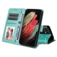 thumbnail image 3 of Funda tipo cartera GANGXUN para Samsung Galaxy S21 Ultra , diseño girasol, cuero PU, soporte, cierre magnético, tarjetero, 3 of 5