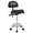 Black 69B, variant on Ergonomic Saddle Stool with Back Support, Rolling Stool with Foot Rest, Adjustable Height & Tilt for Salon Spa Tattoo Massage, Black Foam PU Leather, 350 lbs Capacity