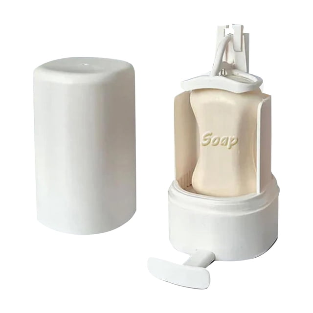 HBFAGFB Wall Mounted Soap Dispenser Simple Bathroom Decor Suitable for Family Restaurants White One Size