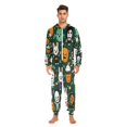 thumbnail image 2 of IAUYY Unisex Adult Onesie Pajamas Ultra-Soft Crystal-Soft Fabric, Halloween Adult Onesie Pajamas Adults,With a Zipper Plus Size Onesie Pajamas, Cupcake Rabbit, 2 of 7