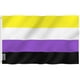 thumbnail image 1 of ANLEY Fly Breeze 90 x 150 cm Bandera de Orgullo No Binario - Colores Vivos y Resistentes a Rayos UVA - Doble Costura - NB Orgullo Genderqueer Identidad de Género Bandera de Poliéster, 1 of 5