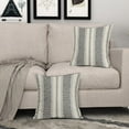 thumbnail image 3 of eikunn 18”x18” Boho Rustic Black & Gray Polyester Decorative Pillow Covers, Invisible Zipper (2 Count), 3 of 6