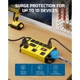 thumbnail image 2 of Power Strip DEWENWILS Soporte de pared para garaje, 8 salidas, 2 USB 1440J, 2 of 7
