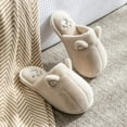 thumbnail image 5 of Zapatillas de algodón de color sólido para mujer, zapatos casuales de pana con suelas suaves y cómodas, antideslizantes, para invierno de 2023, 5 of 5