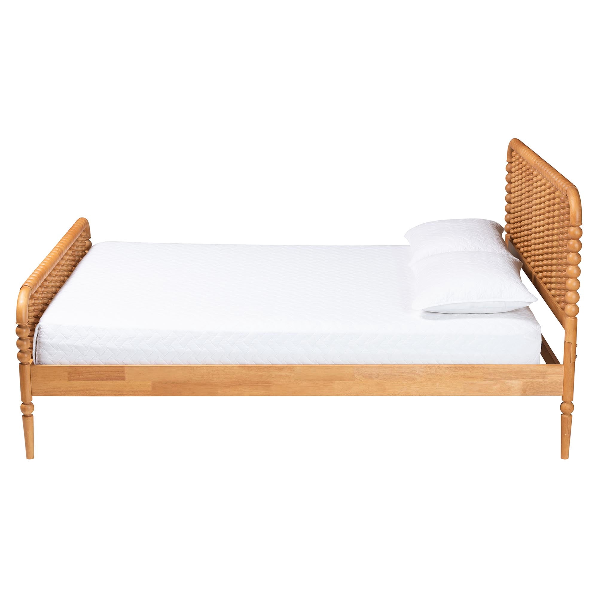 Baxton Studio Lucera Mid-Century Platform Bed - Queen Size