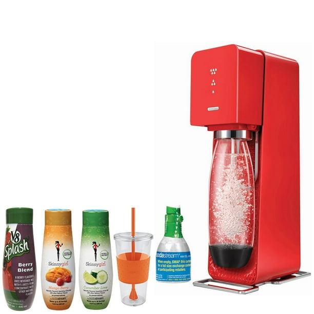 SodaStream Source Home Soda Maker Starter Kit, Red with Skinnygirl
