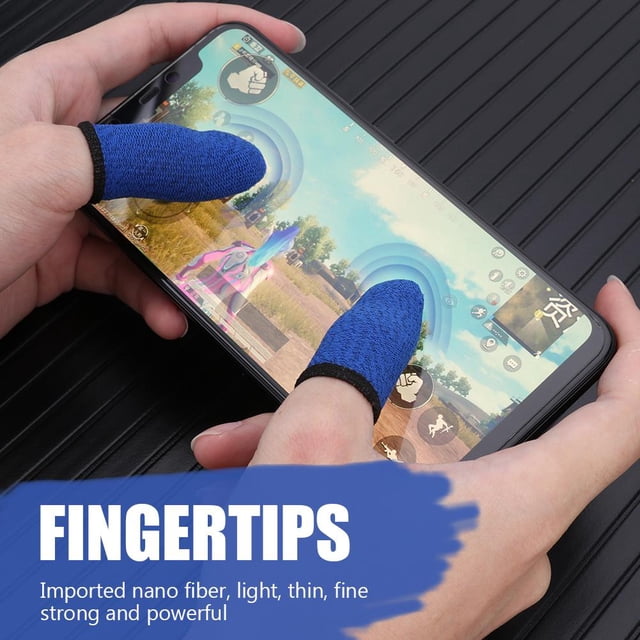 2 pares de fundas transpirables para el dedo del mando del juego, funda para el pulgar a prueba de sudor (B)