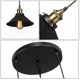 thumbnail image 4 of Lámpara colgante de 3 luces, estilo vintage, E27, máx. 60 W, 220 mm de diámetro, cable ajustable para cafetería, cocina, decoración de restaurantes, candelabro industrial retro, 4 of 6