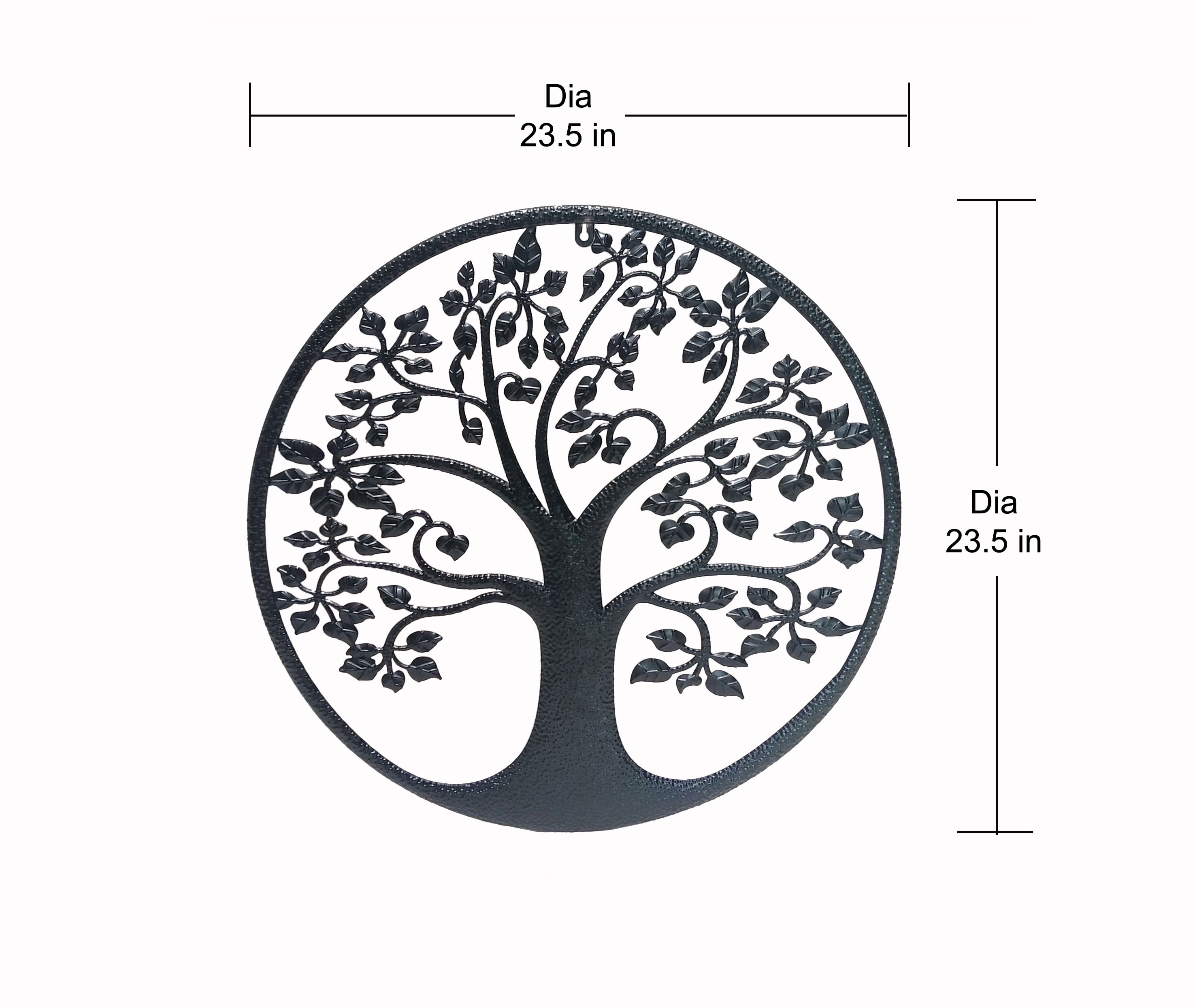 Metal Wall Hanging Decor Tree Pattern