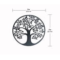 thumbnail image 2 of Metal Wall Hanging Decor Tree Pattern, 2 of 3