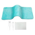 thumbnail image 4 of Heating Pad Warmer Pad Throw Rug Portable Washable Electric Throw Heated Blanket Light Blue, 4 of 9