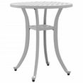 thumbnail image 5 of vidaXL Patio Table 18.9" Cast Aluminum Outdoor Dining Table, White, 5 of 8