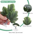 thumbnail image 2 of Uxcell 2-Pack Pad de Hoja de Pez Betta, Hoja de Planta Hammock, Cama de Descanso para Peces para Decoraciones de Tanque de Peces [Verde, Forma de Hojas de Uva], 2 of 7