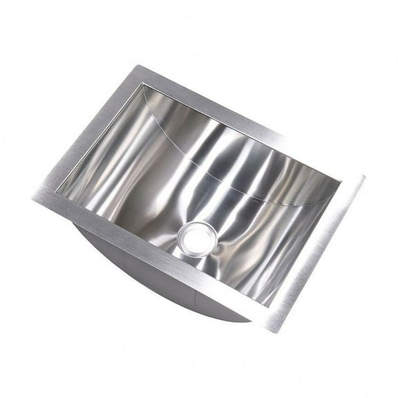 14X10x6 Troff Sink; Stainless Steel