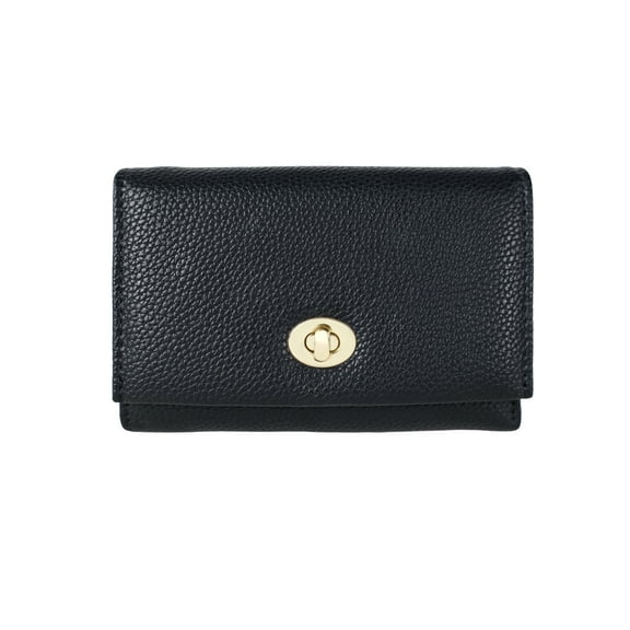 Miroddi Wallet for Women, Leather Tri-Fold Credit Card Holder Wallets, RFID Blocking, Zipper Pocket Coin Purse with ID Window