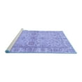 thumbnail image 2 of Ahgly Company Machine Washable Indoor Rectangle Abstract Blue Modern Area Rugs, 7' x 10', 2 of 4
