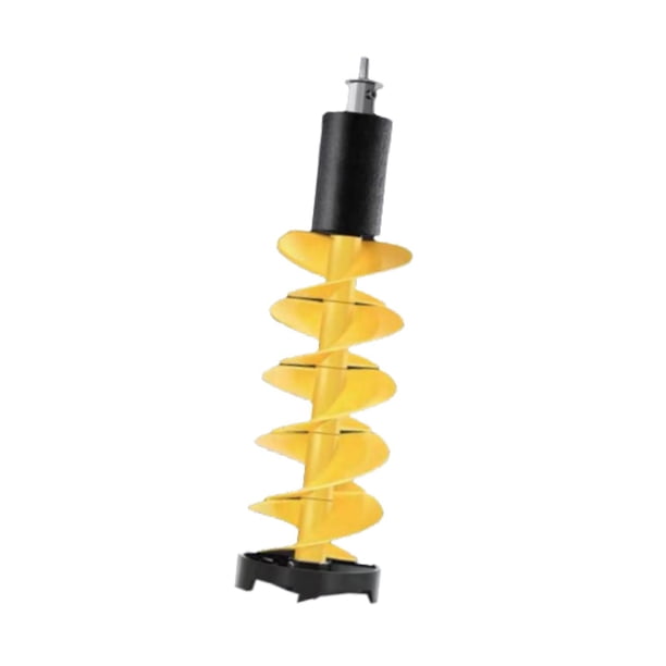 Taladro para hielo, taladro para pesca en hielo, hoja de nailon de 6 pulgadas, resistente accesorio de metal para pesca en hielo, taladro para pesca Flotador amarillo de 75 cm