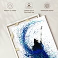 thumbnail image 6 of Elephant Stock Teal Wave Dance Wall Art - Vertical Canvas Wall Art - Living Room Wall Decor - Dance Canvas - White And Black Decor By Ashvin Harrison - 8" x 12", 6 of 8