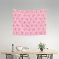 thumbnail image 4 of Bingfone Pink Bows Tapestry Wall Hanging Decor for Living Room Bedroom Dorm Classroom Office Decor 29x37 Inch, 4 of 8