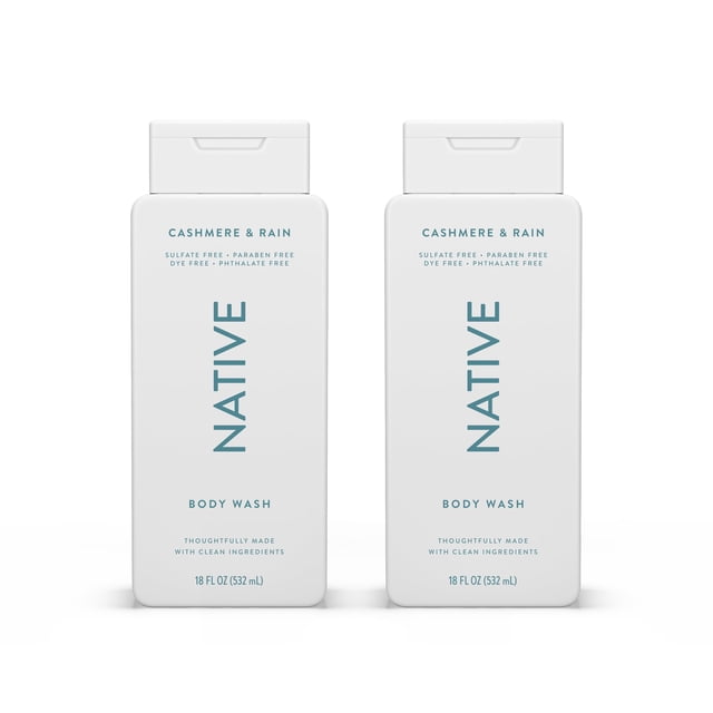 Gel de baño Native Cashmere & Rain 532 ml, paquete de 2