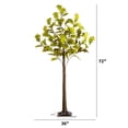thumbnail image 4 of Nearly Natural Pre-Lit Oak Artificial Tree - 6' - Warm White LED Lights, 4 of 4