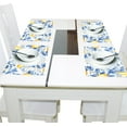 thumbnail image 4 of Lemons and Blue Leaves 4 PCs Placemats Set Linen Non-Slip Table Mat Rectangular Washable for Dining Kitchen Party 12"x18", 4 of 8