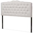 thumbnail image 1 of Pemberly Row Contemporary Fabric Tufted Queen Headboard in Grayish Beige, 1 of 6