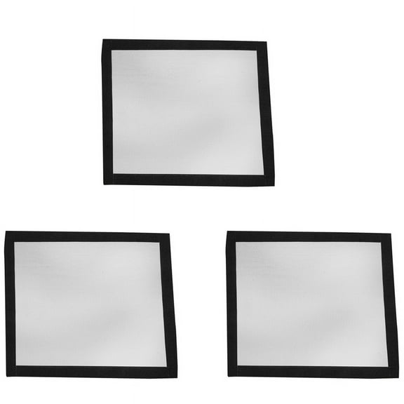 3X Tent Stove Jack Fire- Pipe Vent Accessory for Canvas Camping Bell Tent,3 * tent stove anti-scalding ring,black&grey