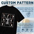 thumbnail image 5 of Black T Shirts for Men, Basketball Players, Ball Is Life Graphic 2 Mens Graphic Tees, 24827582,XXL, 5 of 8