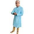 thumbnail image 3 of Bellisimo Fashion Men's Kurta Pajama Set Ethnic Wear Light Blue Large, 3 of 4
