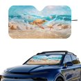 thumbnail image 2 of HUIACONG Sea Turtle Car Windshield Sun Shade UV Reflective Easy Storage Thick Car Windshield Cover for Trucks Front Window Most Vehicles, 2 of 7